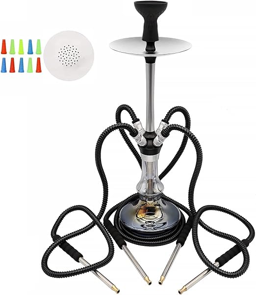 SKMUCE Deluxe 26" 4SchlauchSHISHAKomplettset PartyShishaKit