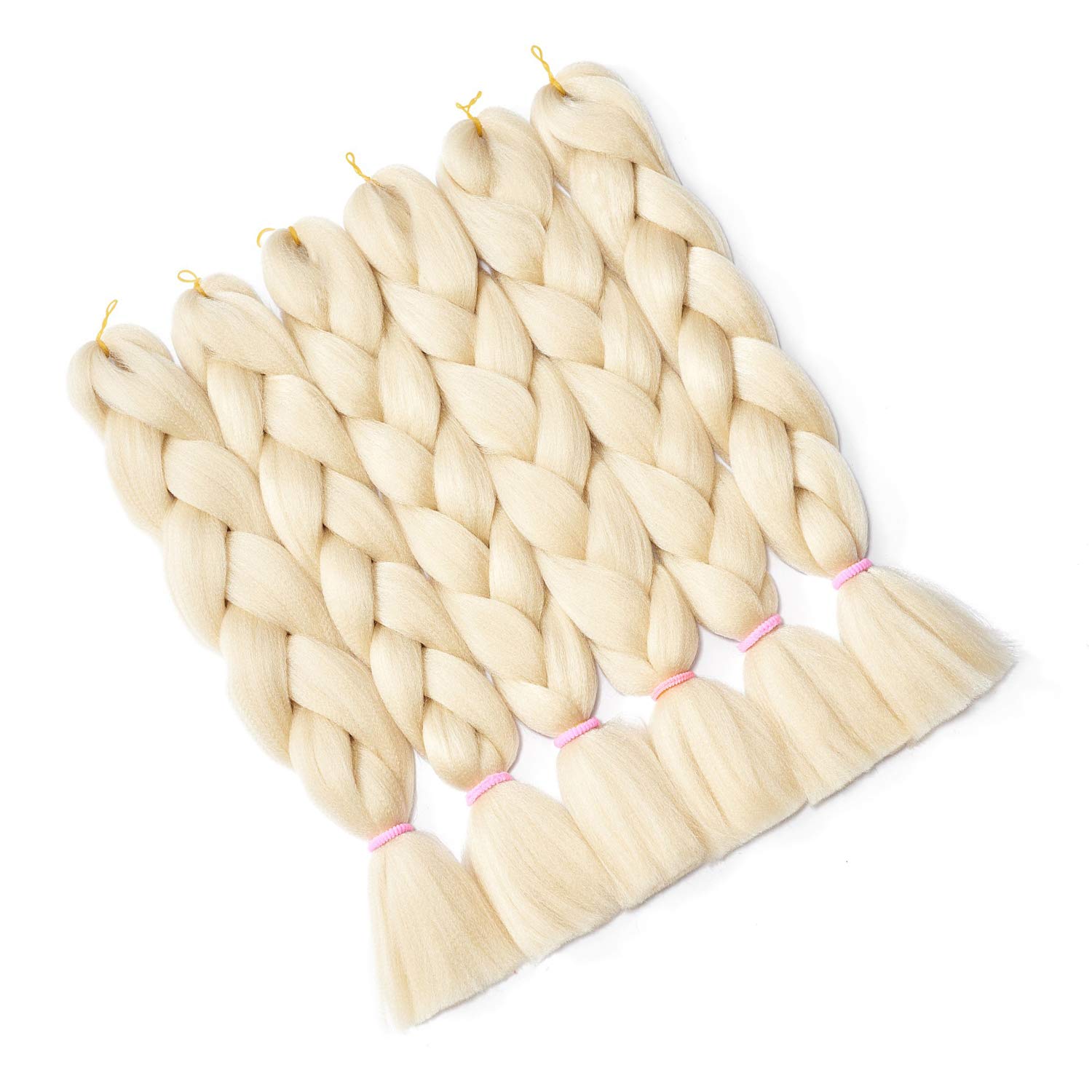 Hairingrid Jumbo Braid Hair Ombre Extension 24inch 6pcs/Lot 100g/pc Synthetic Hair Twist Braiding Hair Crochet Hair for African American Women (R76X613#)