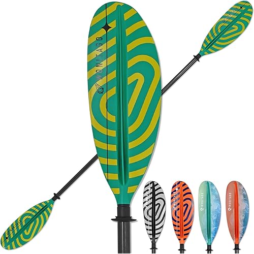 Kayak Paddle Premium Carbon Fiber Paddle with Reinforced PP + Fiberglass Blade, Floating Adjustable Kayaking Oars, 3 Piece, 220-240 cm/86-94 Inches, 240-260 cm/94-102 Inches