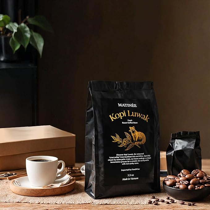 Café en Grano MATINÉE Wild Kopi Luwak Tostado Medio 250g miniatura 8