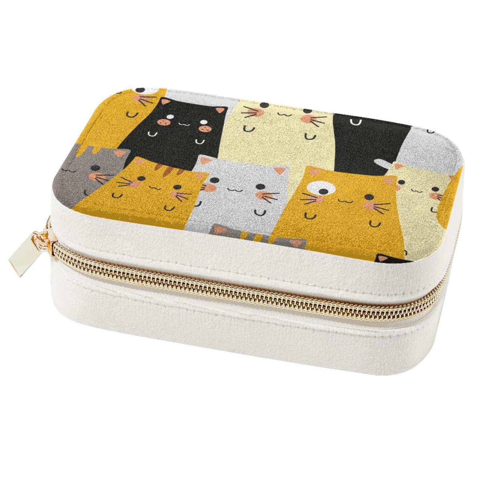 Boîte à bijoux de voyage chat nomade pour vos vacances