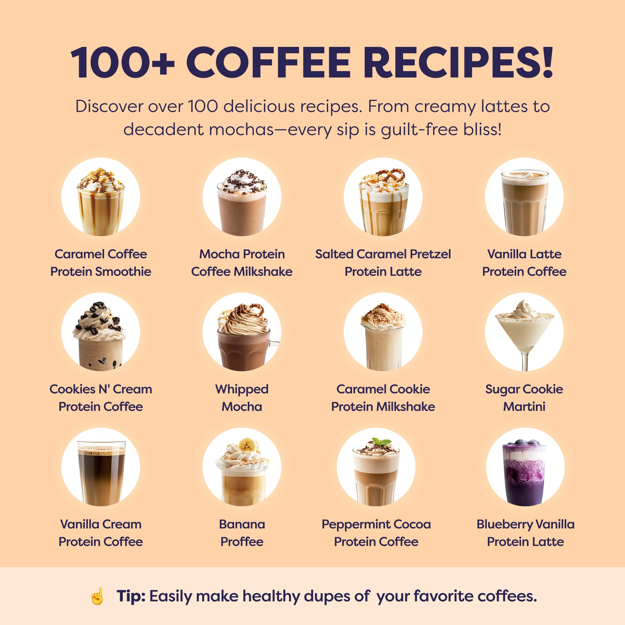 Caramel Protein Iced Coffee - Premium Whey Protein Instant Iced Coffees - 100 Natural Cold Brew - Zero — view 8