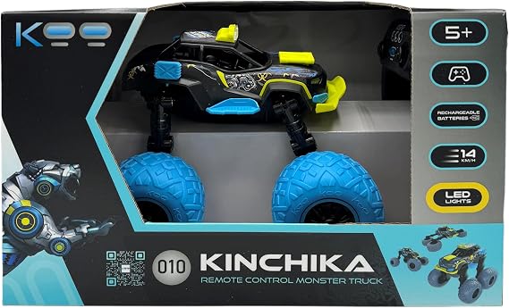KOO Be Blip KINCHIKA – Remote-Controlled Car – Rechargeable Battery – LED Lights – Universal Remote Control with 3 Batteries (Not Included) – 2.4 GHz 14 km/h – Suitable for Ages 5 Years and Above –