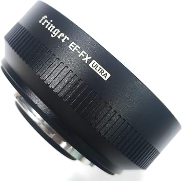 Fringer EF-FX Ultra Lens Mount Adapter Compatible with Canon EOS EF Lens to Fujifilm X-T50 X-H2s X-T5 X-Pro3 X-S20 XT4, Autofocus Electronic Aperture, Enlarge 1 Stop Aperture, Focus Reduction 0.74x