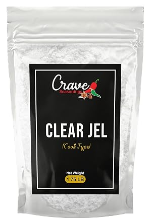 Crave Clear Jel Powder 1.75 LB Bag - Non-GMO Cook Type Powder - For Canning, Cooking and Pie Filling - Unflavored