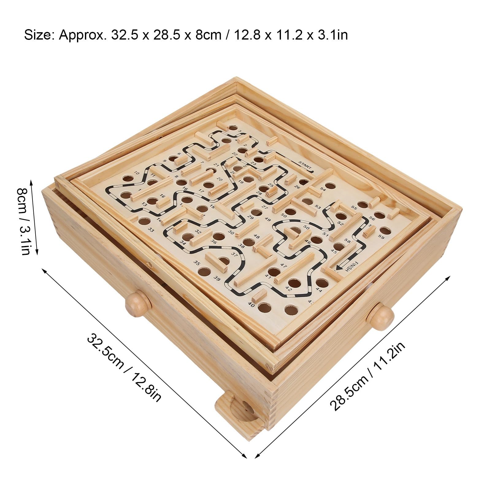 Wooden Ball Games Brio Labyrinth Game Coordinated Developmen Wooden Ball Game Maze Educational Labyrinth Puzzle for Dementia Adults Kids Maze