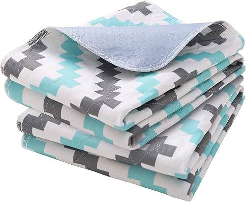 Miniatura 19 de OUTCREATOR® Almohadillas de cama lavables de 34 x 56 pulgadas (paquete de 2), protector de colchón para incontinencia, almohadillas antideslizantes