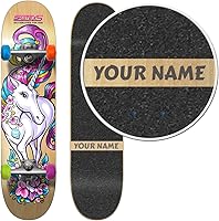 Vista 5 de Monopatín personalizado SkateXS para principiantes de unicornio para niñas