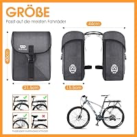 ICOCOPRO Kerékpár Táska 35L - Dupla Csomagtartó Táska Vízálló Esővédővel - 3D Bicikli Táska MTB, Országúti és Elektromos Kerékpárokhoz 5