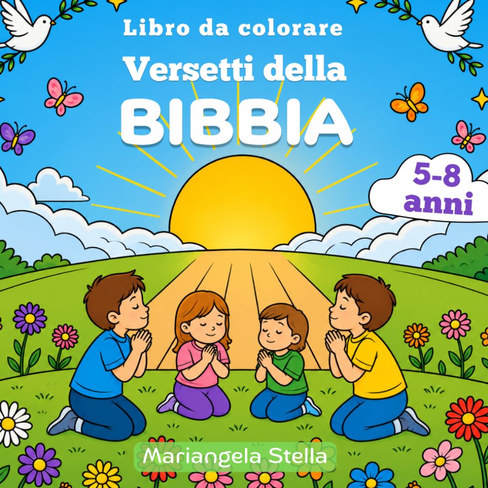 Versetti della Bibbia: Libro da Colorare per bambini