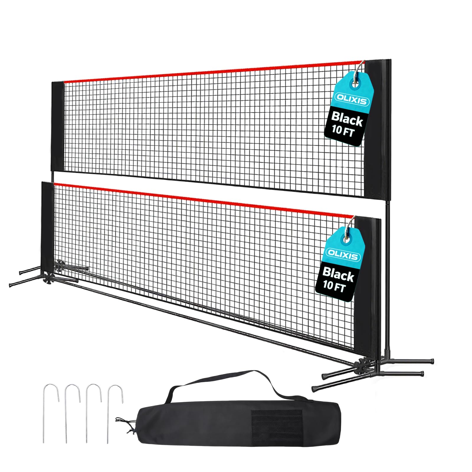 Photo 1 of OLIXIS Badminton Net Set, 10FT Wide, Adjustable Height
