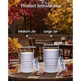 M&SENSE Tobacco Scented Candles Large, Natural Soy Candles 21.2oz 120 Hour Slow Burning,Aromatherapy Candle for Stress Relief Meditation Relaxing