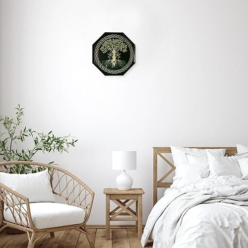 Miniatura 5 de YETTA YANG Decoración de Navidad de Yule Pagan, letrero de arte decorativo para puerta delantera, celta, nórdico, nórdico, fiesta, regalo, póster de