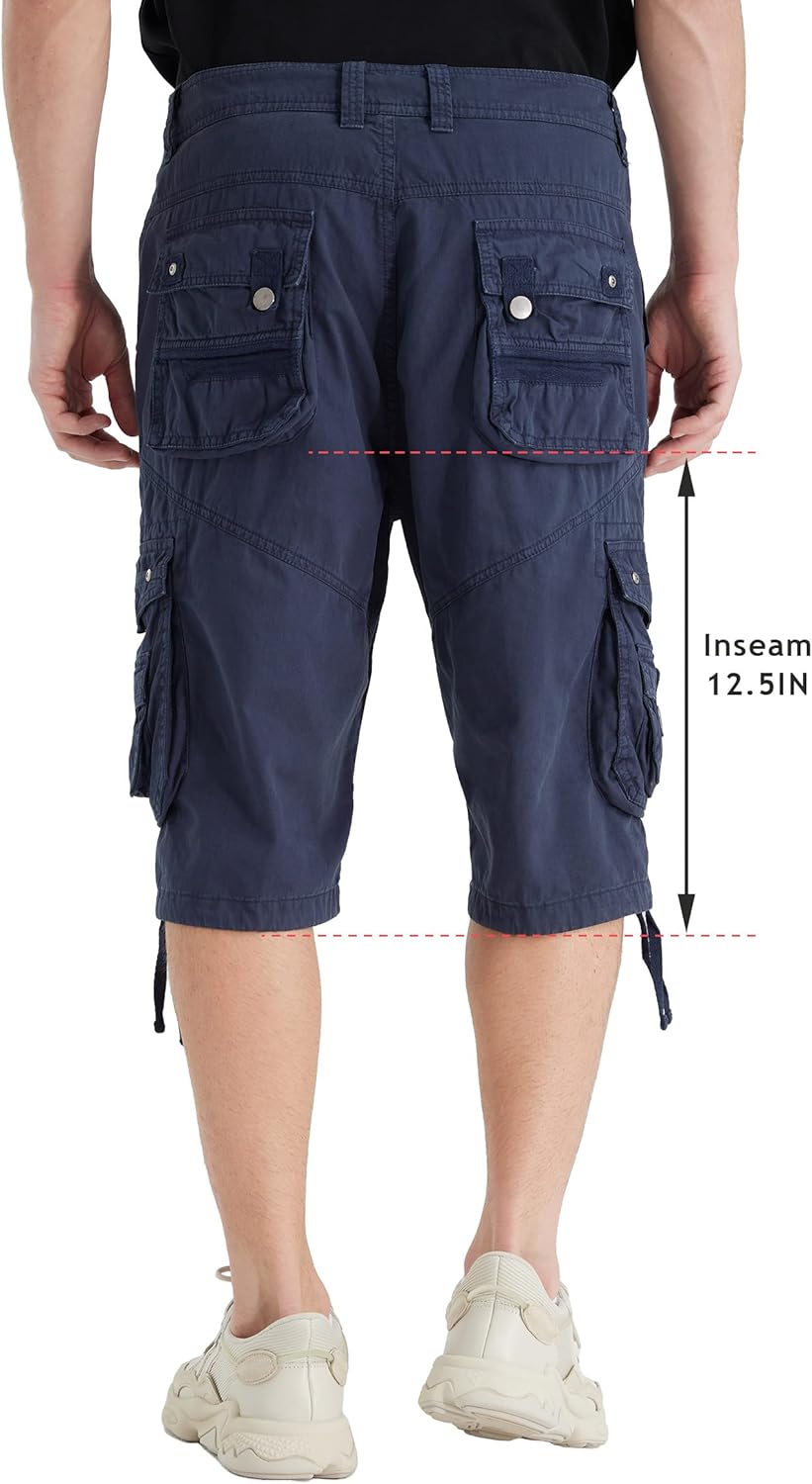 Mens Cargo Shorts Blue 44 - Image 5