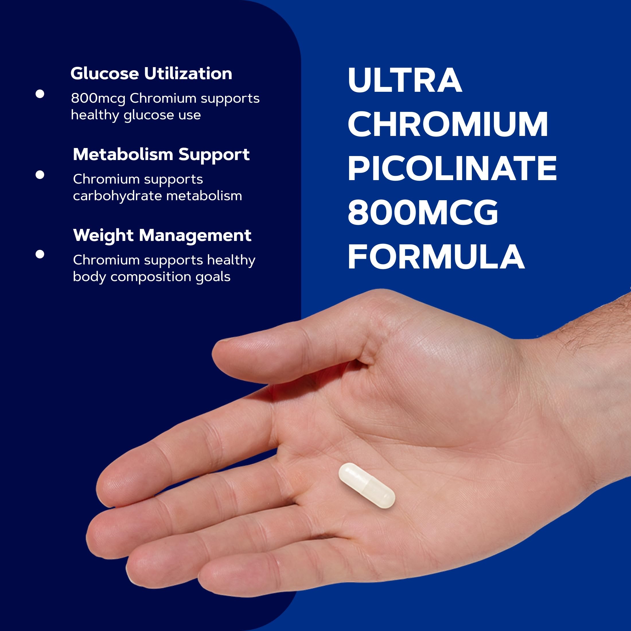 GNC Ultra Chromium Picolinate 800mcg, with Zinc Picolinate, 60 Capsules — Amazon image 4
