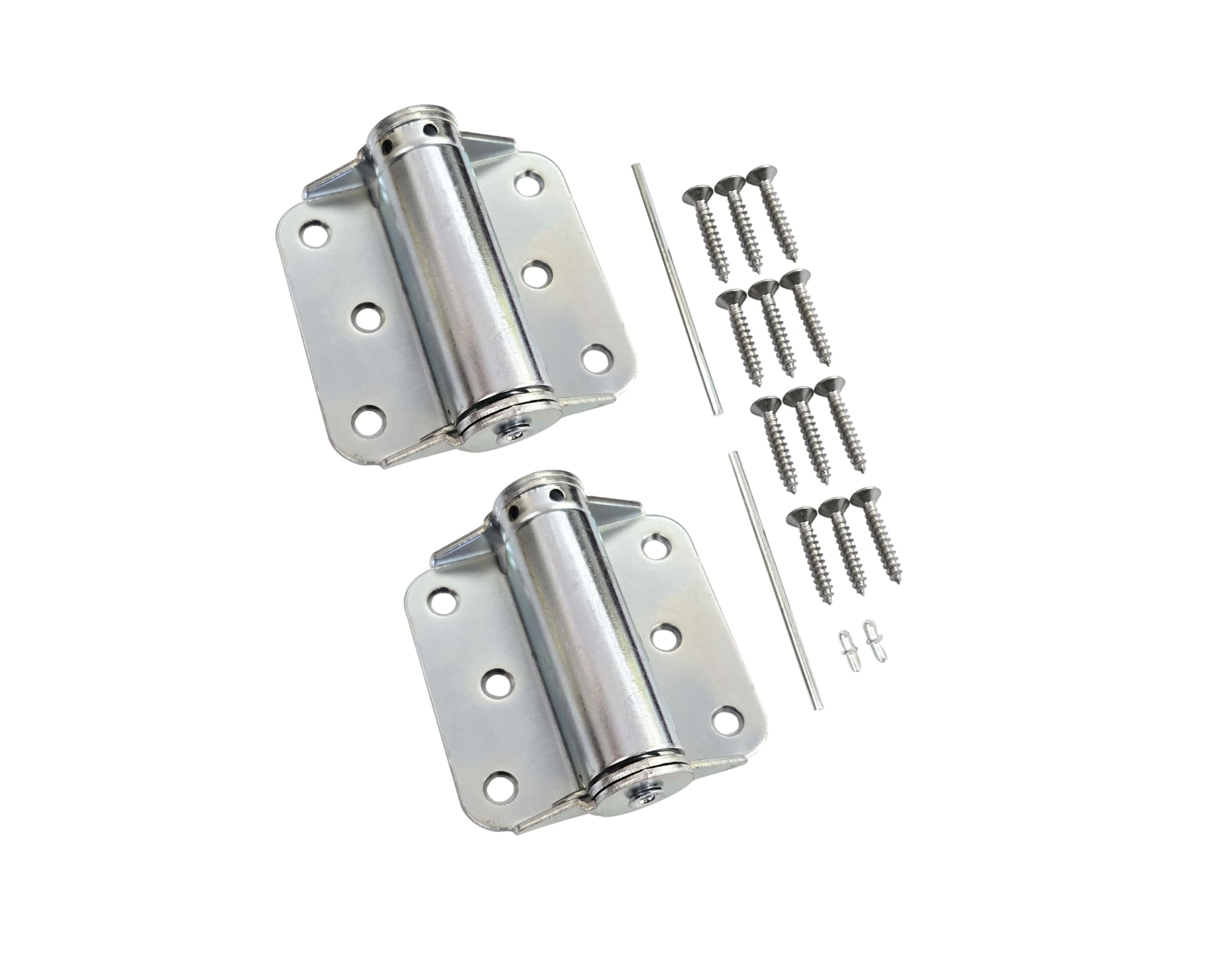 Charnière à ressort réglable QCAA 7,6 cm zinc pour éliminer les courants d'air de porte