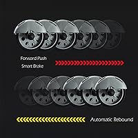 Vista 4 de AB - Rodillo de rueda, ejercicio de rebote automático, ruedas ultra anchas abdominales para gimnasio y hogar, equipo de entrenamiento de fuerza