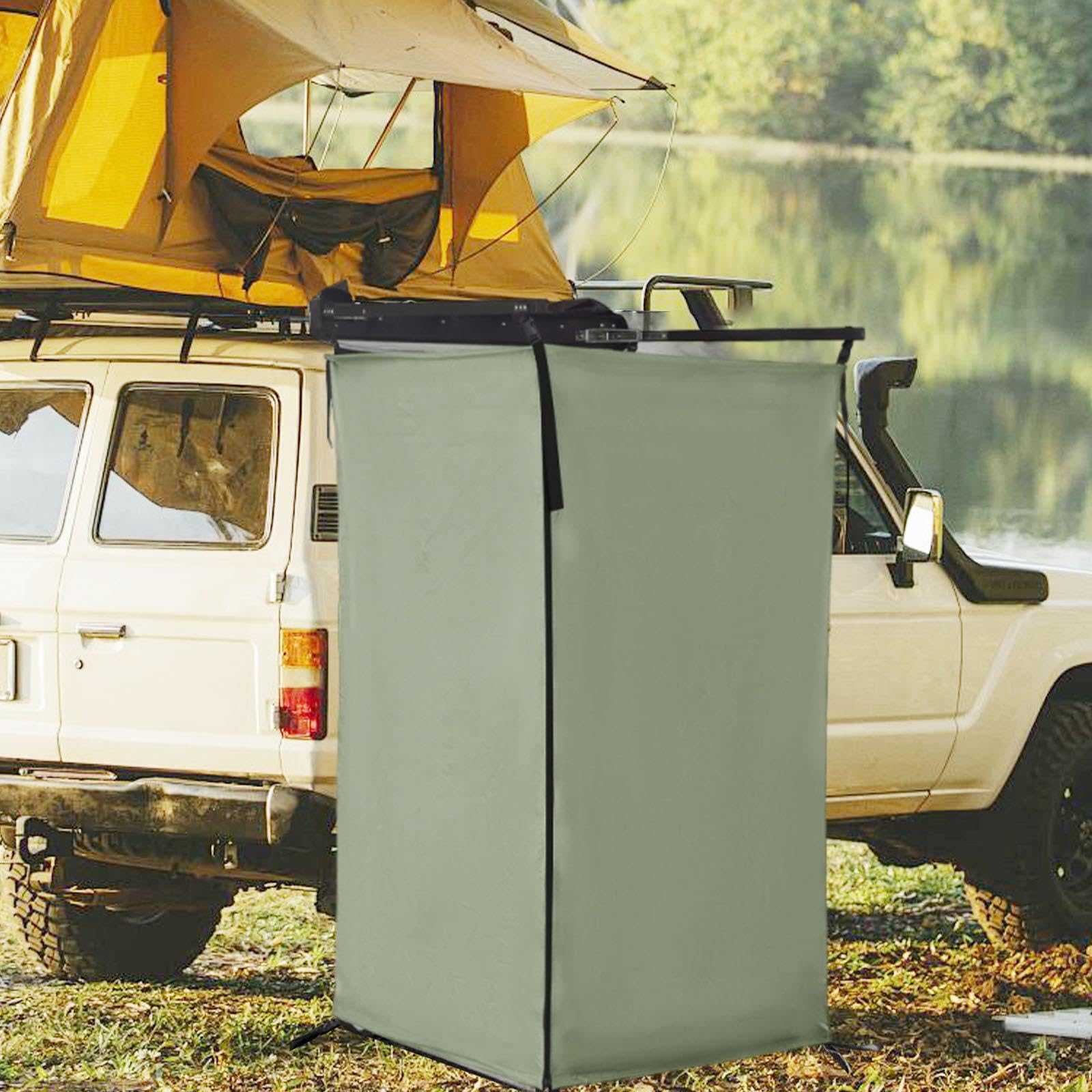Tente de Douche Latérale pour Véhicule, Toilettes, écran de Confidentialité Portable, Salle de Bain, Douche pour Camping, en Voiture, Côté Voi