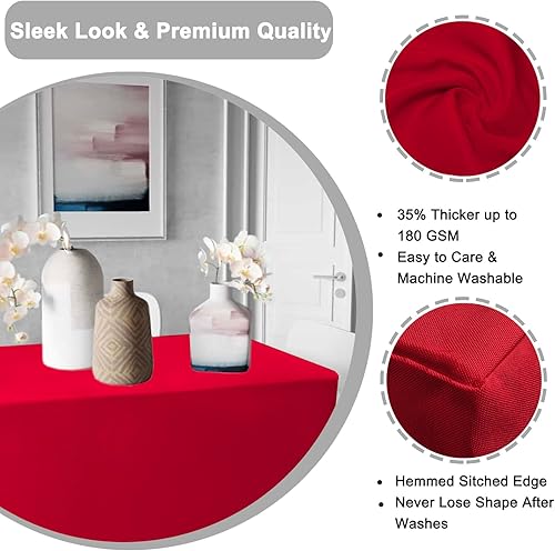 Miniatura 90 de PLOYMONO Paquete de 4 manteles ajustables color negro, fundas de mesa hasta el suelo para mesas rectangulares de 6 pies (72 x 30 pulgadas), mantel