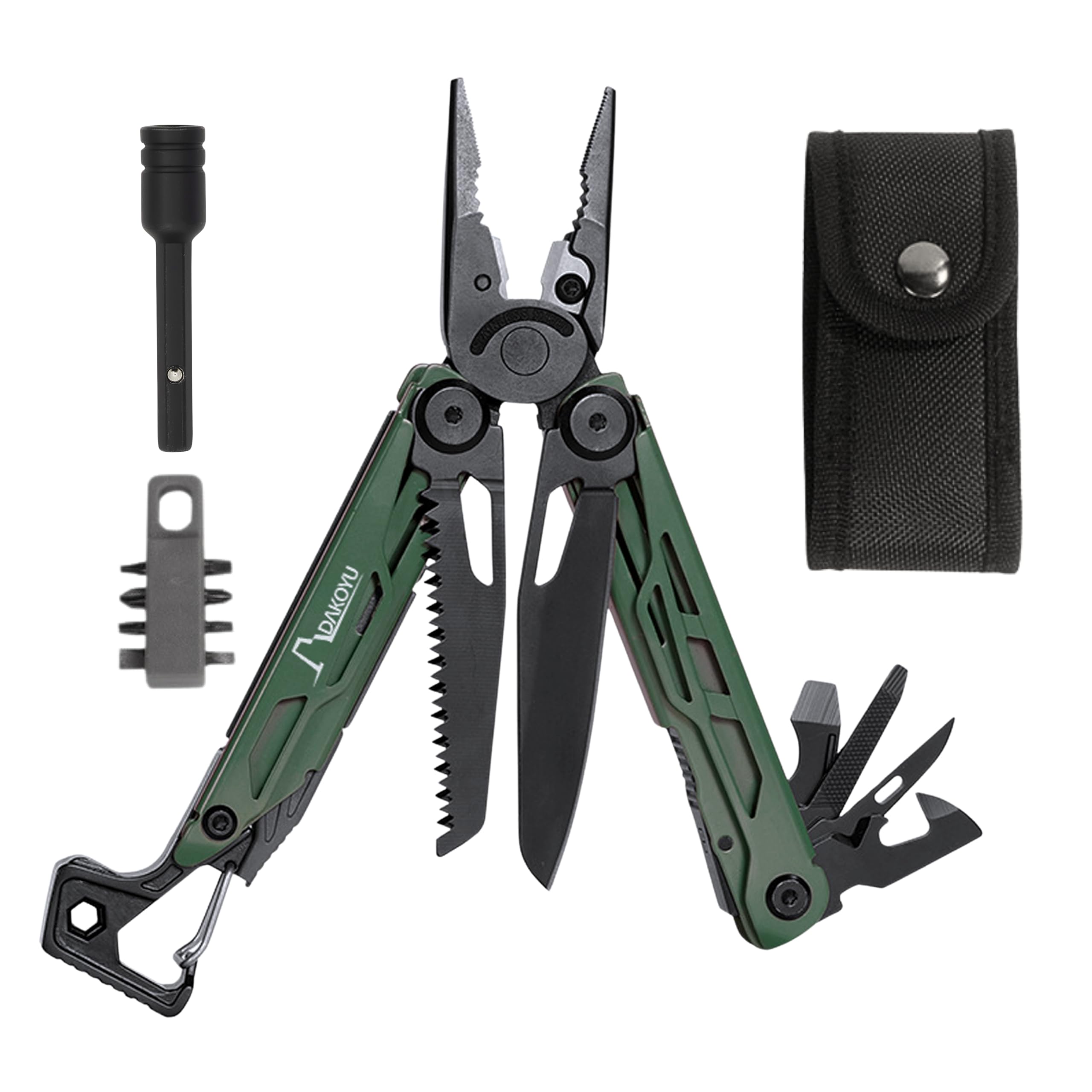 DAKOYU Shadow™ Multi-Tool with Emergency Whistle, Pliers with Wire