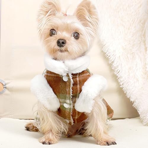 Miniatura 3 de Vestido de Navidad para perro, ropa de invierno para perros pequeños, suéteres para perros, vestidos de otoño para perro, ropa para Chihuahua,