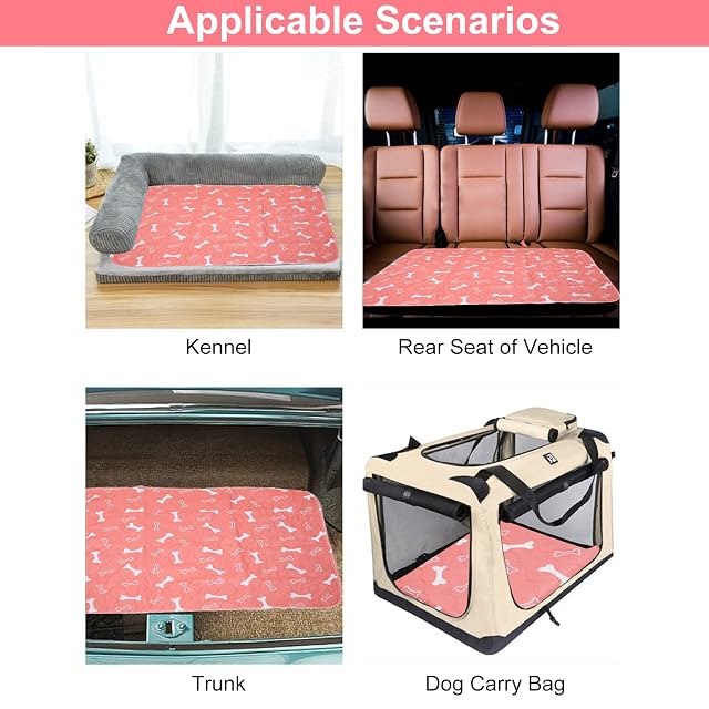 Foto 5 de 8 de Almohadilla de Entrenamiento para Mascotas, Impermeable y Lavable, Bandeja Absorbente para Cachorros, 70×80cm