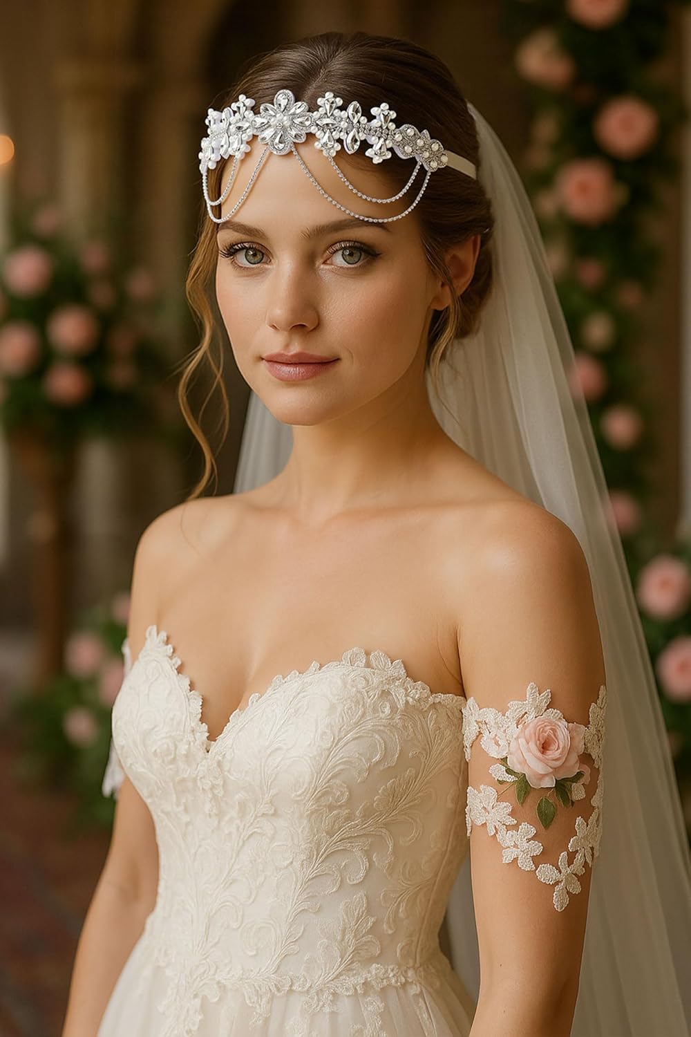 BABEYOND 1920s Flapper Headpiece Roaring 20s Headband Great Gatsby Headband Chain for Women Vintage Hair Accessory - Image 2