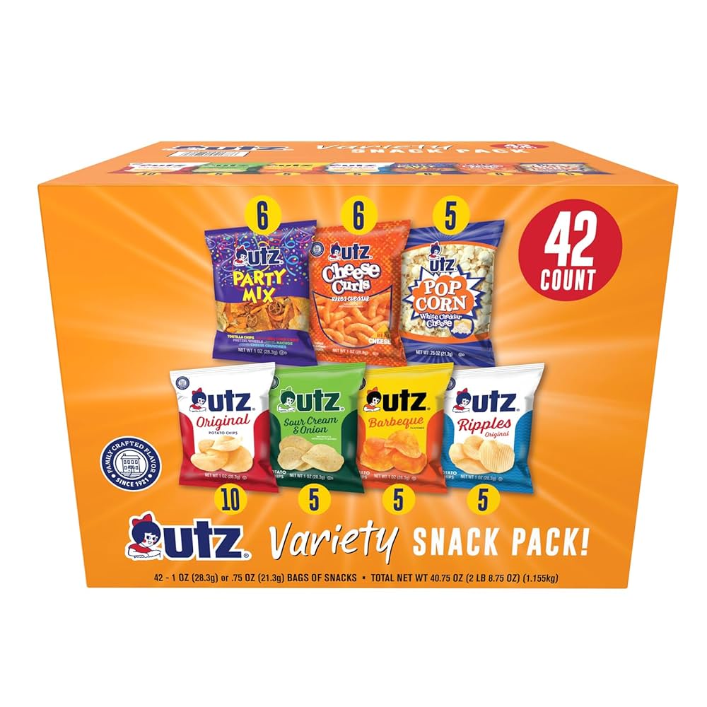 tatatyさま22缶セット Amazon.com: Utz Snack Variety Pack Individual Snacks