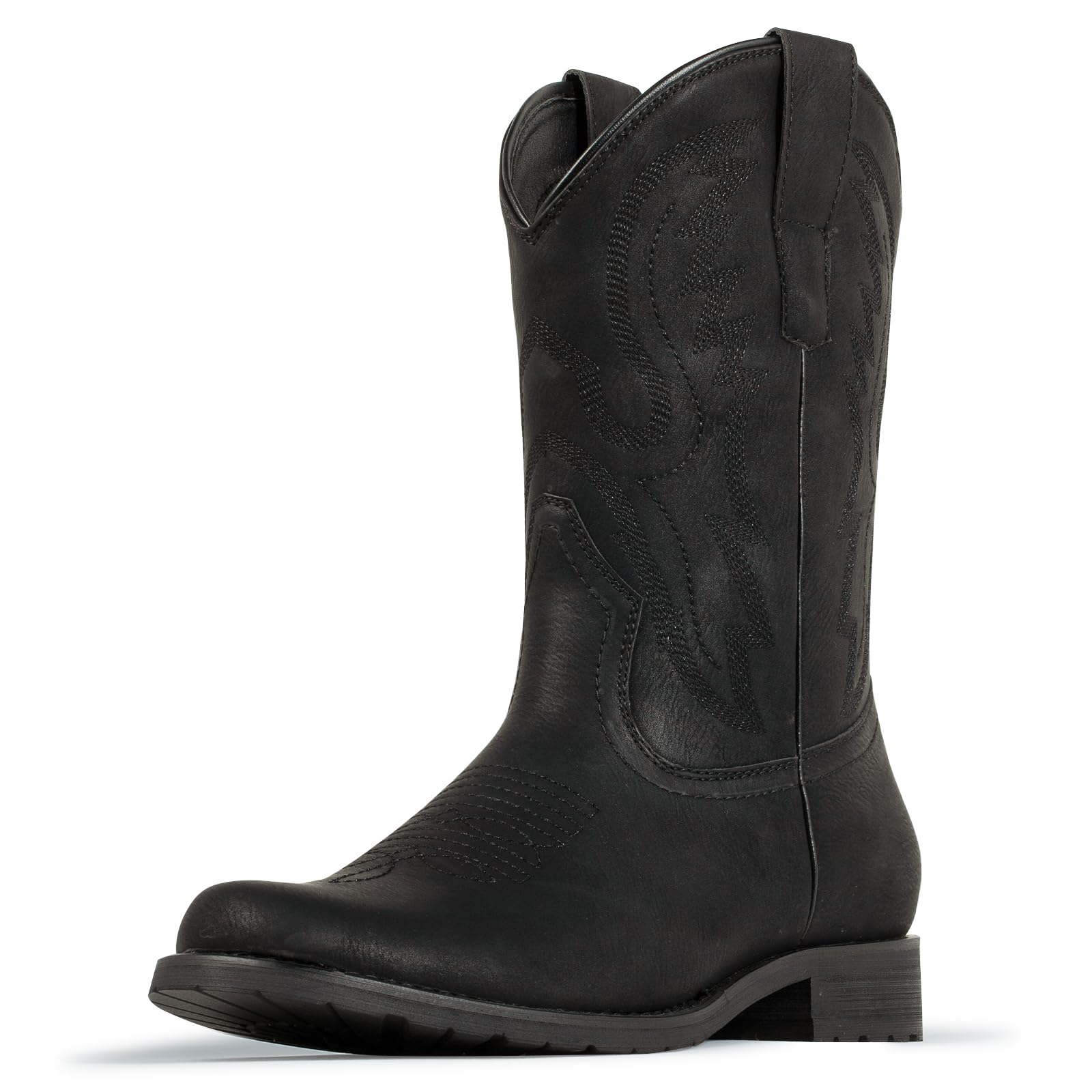 J's.o.l.e Stivali da cowboy da uomo, punta tonda, stivali da lavoro western, resistenti al silp