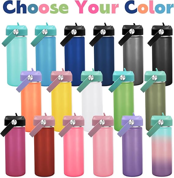 Made in USA,Personalized 18oz kids water bottle for school w/Engraved Name