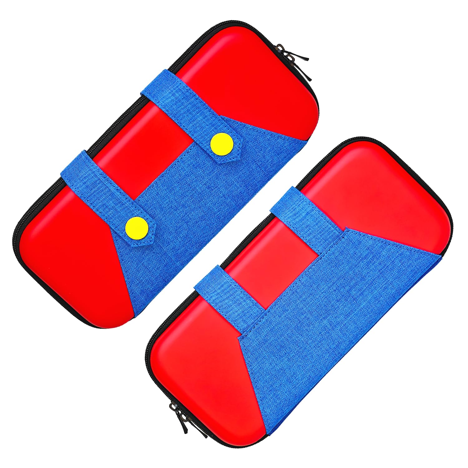 PEYANZ Carrying Case for Nintendo Switch 2, Portable Hard Shell Protective Travel Carrying Case, with 10 Games Card Slots (Red&Blue) - Image 2