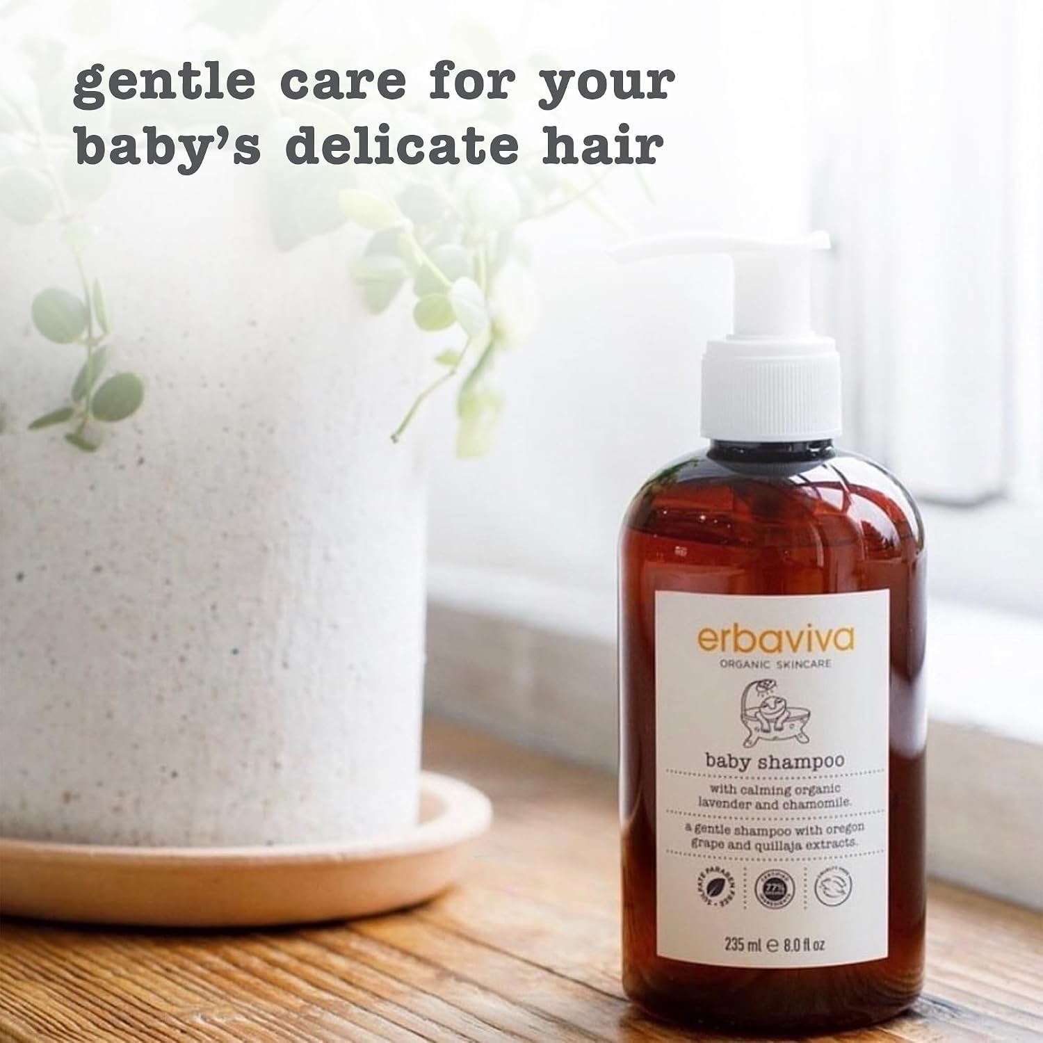 erbaviva Baby Shampoo, 8 Fl Oz