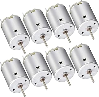 8Pack DC Motor 3V-12V 280 Micro Motor Round Shaft Electric Motor for DIY Airplane RC Boat Toys Model DIY Hobby