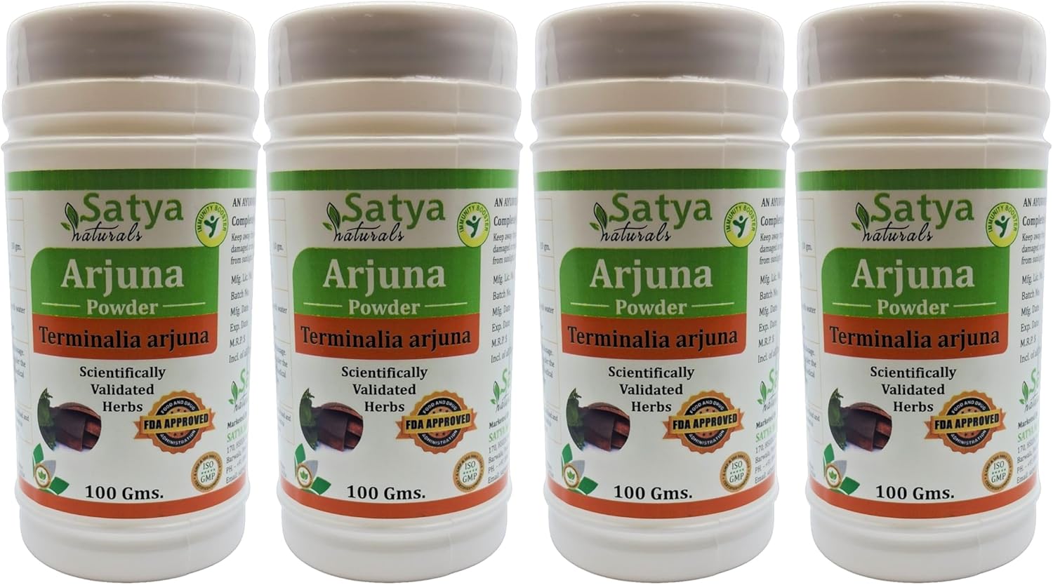 Arjuna (Terminalia Arjuna) Powder for Men and Women | Ayurvedic Herbal Powder Supplement/Remedy | Pack of 100 GMS. (2 Packs of 100 GMS.)