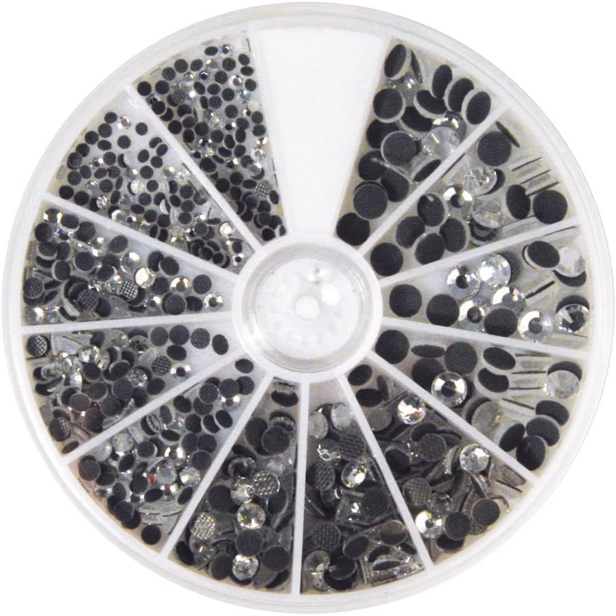 RAYHER Hotfix Rhinestones, Rock Crystal, Silver, 2-5 mm, 580-Piece