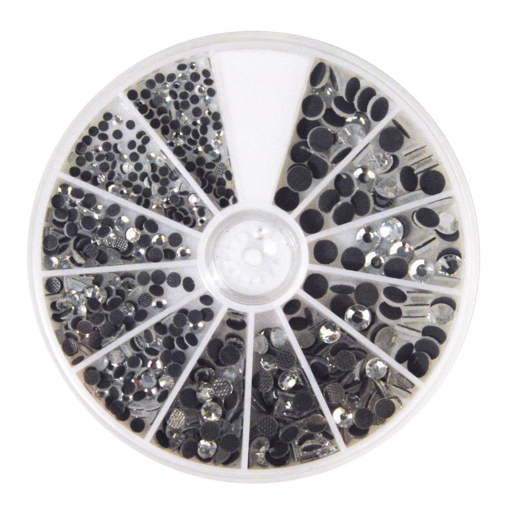 Rayher Rock Crystal Hotfix Rhinestones, Silver, 2-5 Mm, 580-Piece