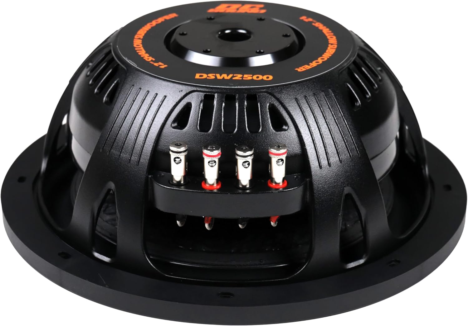 DSW2500 12" Shallow-Mount Fiber Glass Subwoofer 2500W DVC 4-Ohm
