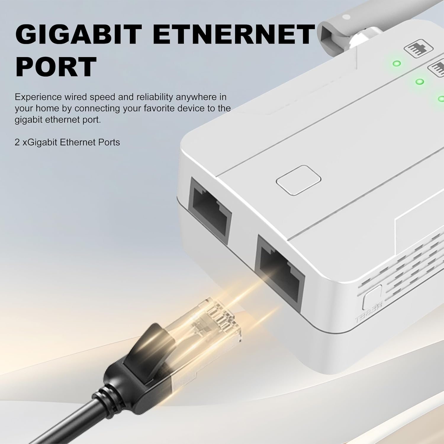 WiFi Repeater,Wireless Network Signal Booster,WiFi Extender High-Speed Connection Long-Distance Range,Supporting Up to 50 Devices,Wireless Network Amplifier for Home and Office Coverage Enhancement