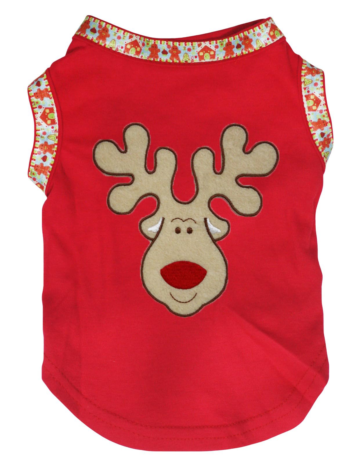 Chemise pour chien avec tête de renne pour le réveillon