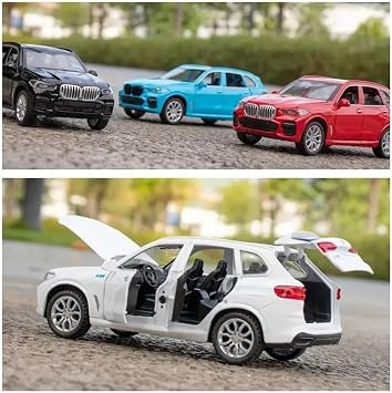Scale Finished Model Car 1:32 For Bmw X5 Suv Static Simulation Die-cast Zinc Alloy Metal Car Model Ornaments Decoration Miniature Replica Car(Black)