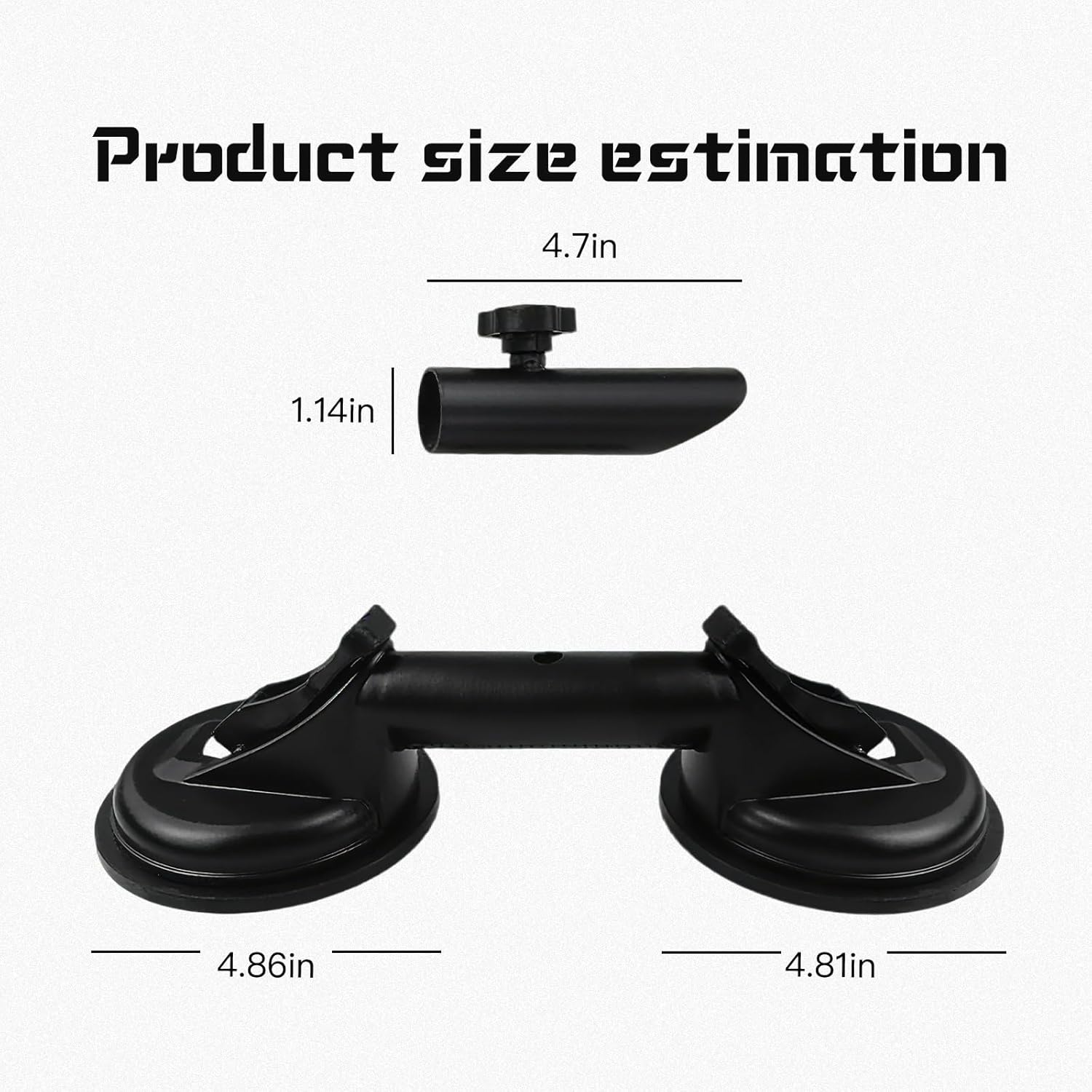 RV Flag Pole Mount,Secure Flag Holder for Car, Universal Suction Cup Flagpole Holder, Heavy Duty Metal Fit Camper, Truck, Boat, SUV, Easy Installation