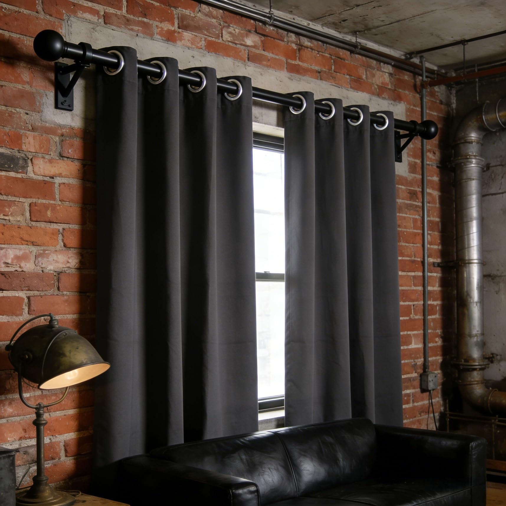 Rideau à oeillets occultant 190 x 270 cm au tombé lourd haut de gamme