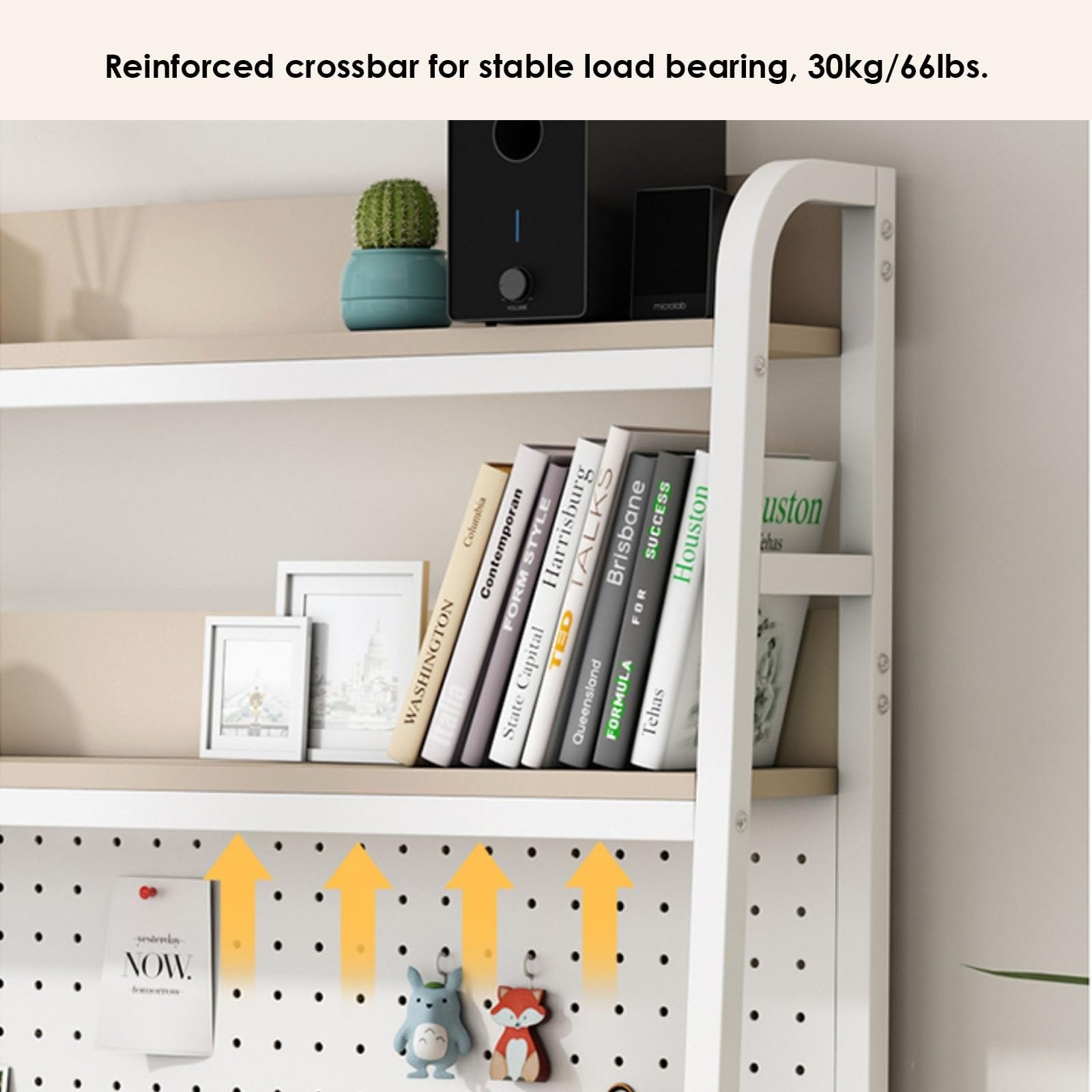 Amazon.co.jp: 2層 デスク上置き棚 - デスクトップの棚、スチール製