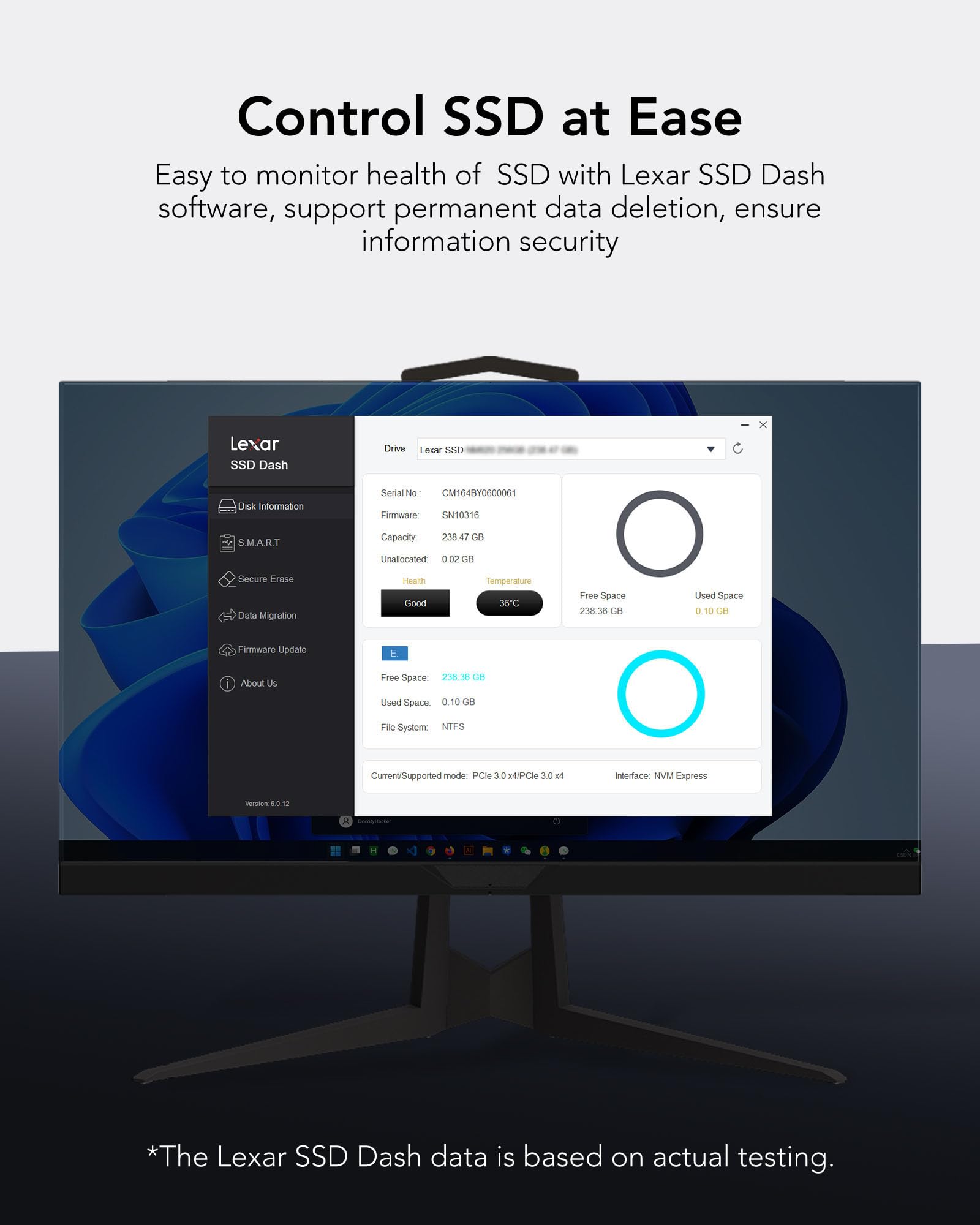 Lexar NM610PRO SSD 500GB, M.2 2280 PCIe Gen3x4 NVMe 1.4 SSD Interno, Fino a 3300MB/s in Lettura, 3D NAND Flash Unità a Stato Solido Interna per Laptop, Computer Desktop, PC