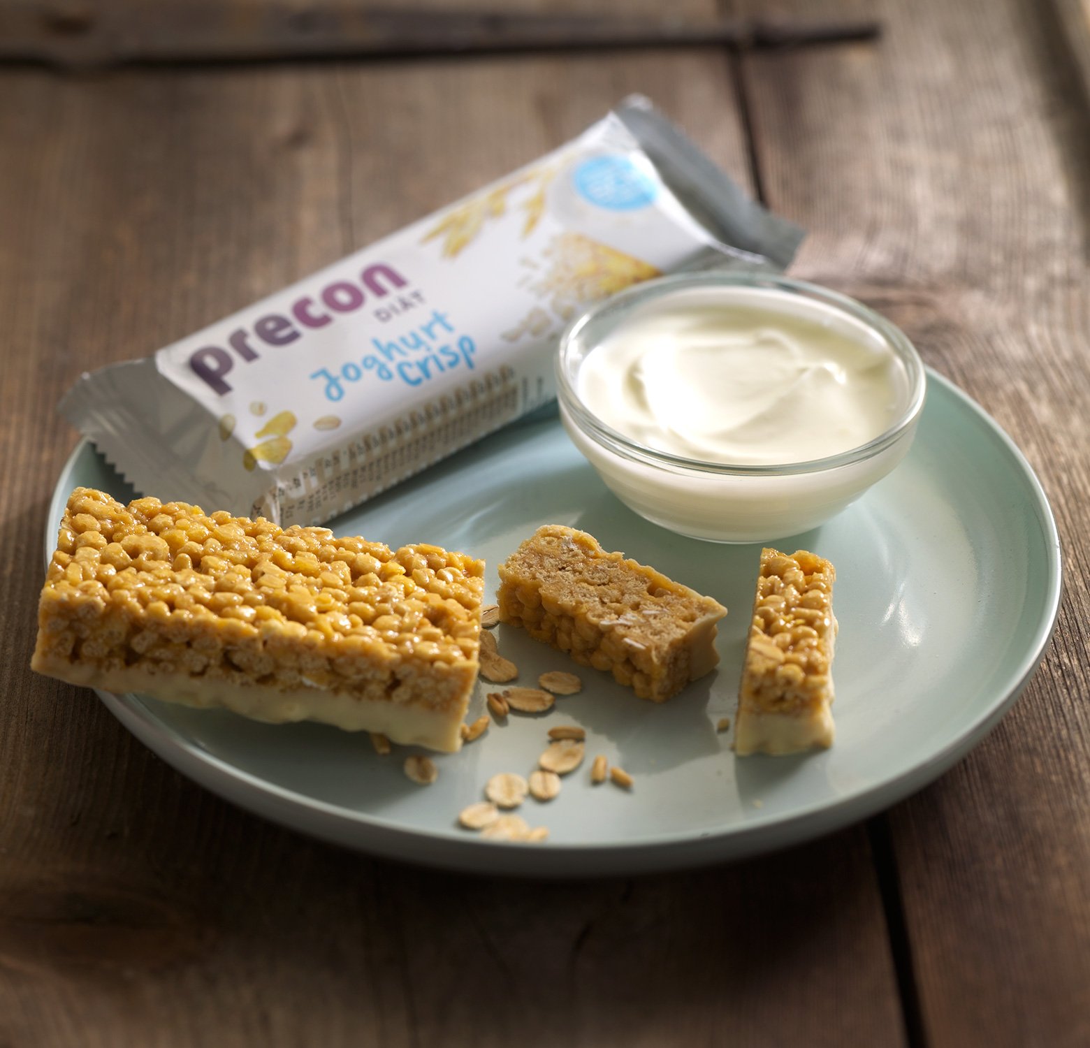 Precon BCM Diät Riegel zum Abnehmen – JoghurtCrisp – 3 Riegel à 64 g – Mahlzeitenersatz für eine gewichtskontrollierende Ernährung