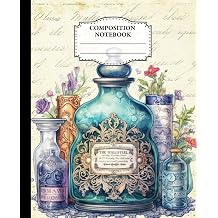 Apothecary Composition Notebook 110-Page College-Ruled Aesthetic Vintage Journal Perfect for Teens, Students, Teachers, and Office Workers