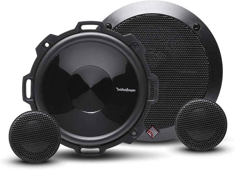 Rockford Fosgate P152-S Punch Sistema de parlantes de componentes de 2 vías de 5,25" (par) | Con woofers con rejillas y tweeters de cúpula blanda de 1" con crossovers integrados
