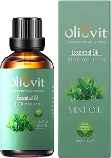 Oliovit Peppermint Oil 30ml - Aromatherapy Essential Oil - Elevates Your Mood, Relieves Stress - Promote Pure and Healthy Skin