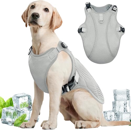 Kuoser Dog Cooling Vest for Large Dogs with with Sun Protection