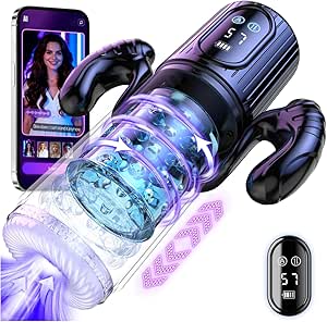 Male Masturbator AI Sync Sex Toys for Men, Aqua-Friction Massage & Accelerate Boost 7 Thrusting Rotating 5 Sucking Modes Adult Mens Sex Toy, Penis Pump Pocket Pussy Stroker Masterubaters